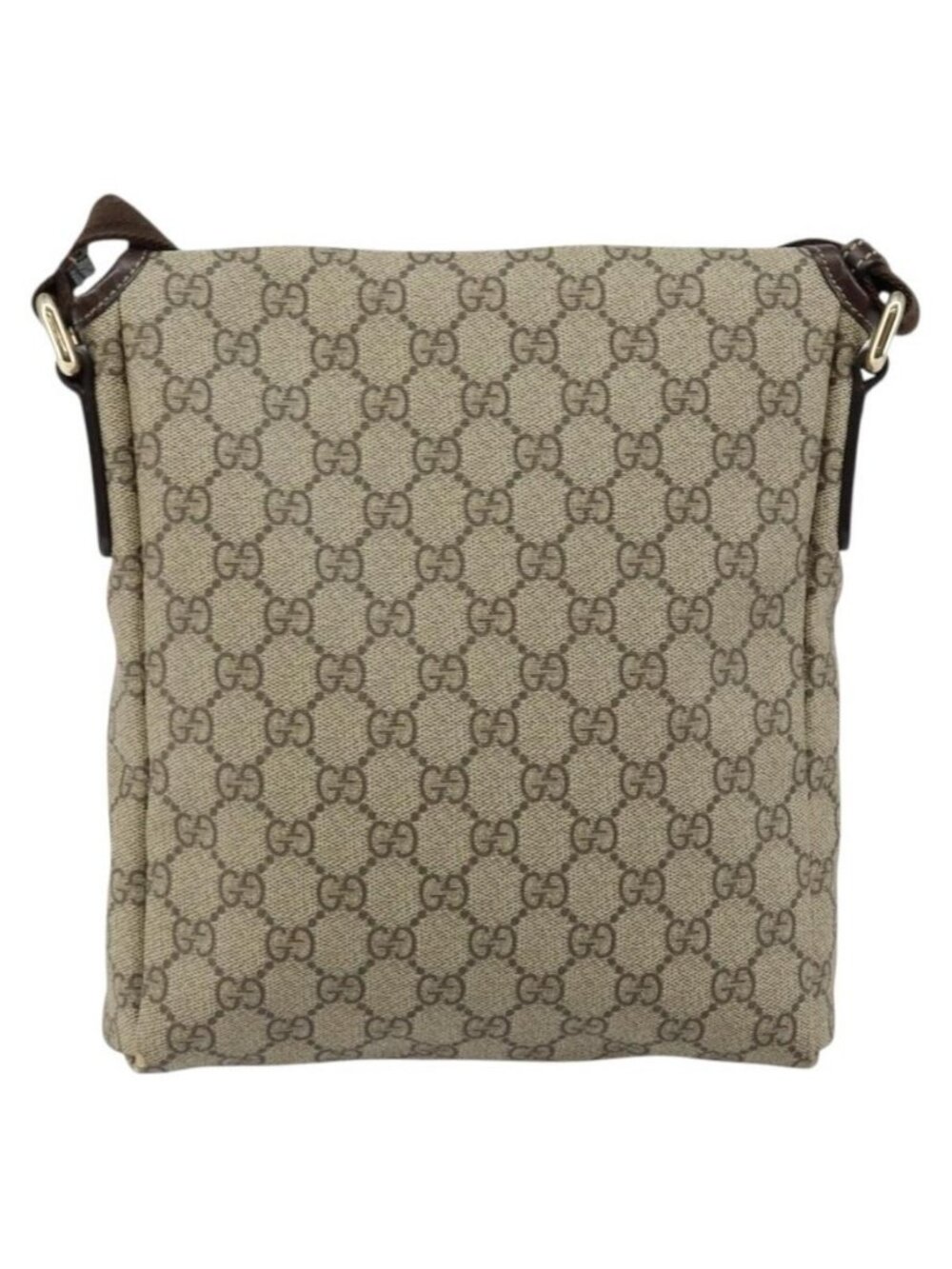 Authentic GUCCI GG Supreme Shoulder Bag PVC Leather Beige 223666 - Picture 9 of 16